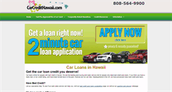 Desktop Screenshot of carcredithawaii.com